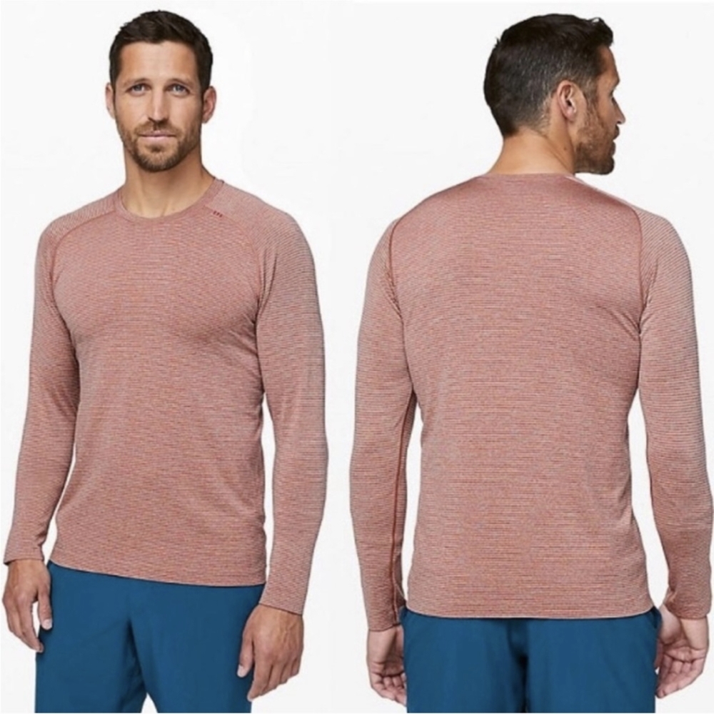 Lululemon Metal Vent Breathe Long Sleeve - Orange - Size Small
